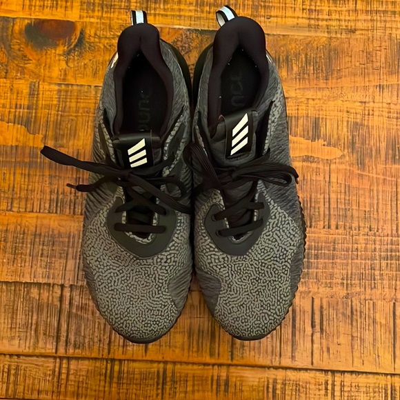 Adidas Alphabounce Running Shoes Black Size 9.5 - Picture 1 of 8